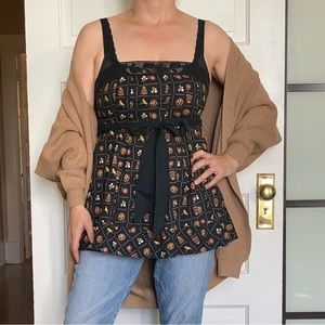 Anthropologie Odille Bird tie tank